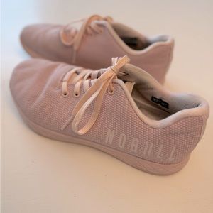 NOBULL light pink trainers